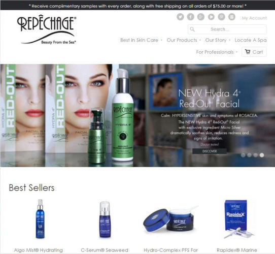 Shopping for skincare has never been so easy! REPÊCHAGE, LEADERS IN SEAWEED BASED PROFESSIONAL SKINCARE, LAUNCH NEW WEBSITE!