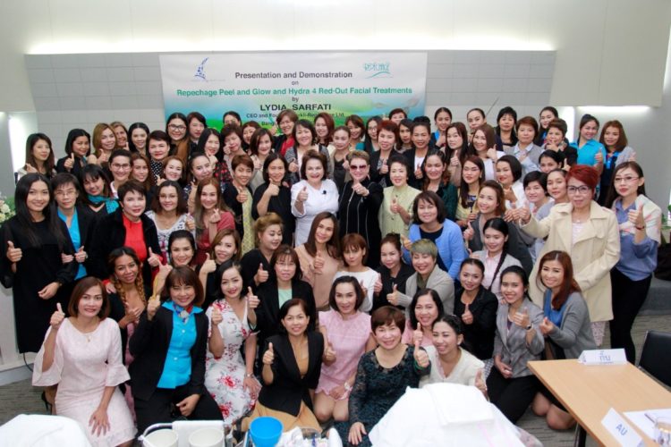 Lydia Sarfati and Repêchage Thailand Host Training for 100 Aesthetic Clinic Professionals and Launch the Repêchage Peel and Glow Facial