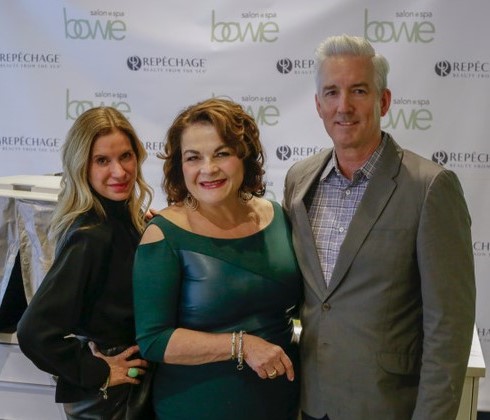 (Left to right: Stacie Bowie, Master Stylist and Owner of Bowie Salon and Spa, Seattle, WA, Lydia Sarfati, Repêchage® CEO and Founder and Scott McHugh, Co-Owner of Bowie Salon and Spa) 